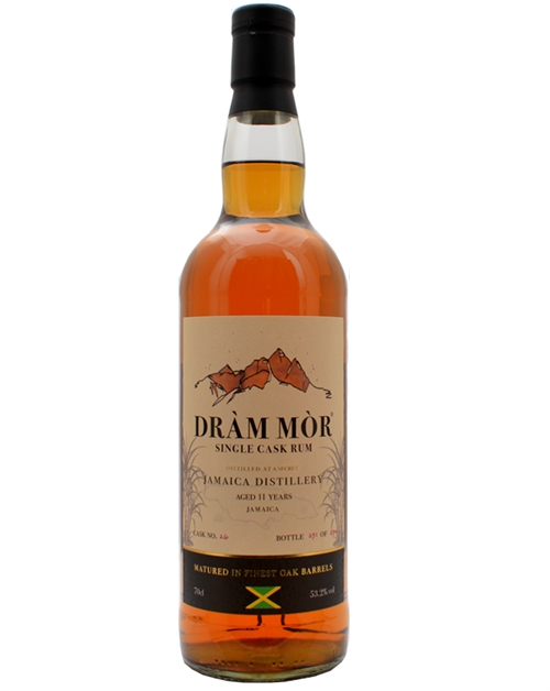 A Secret Jamaican Distillery 11 år Dram Mor Single Cask Rum 70 cl 53,2%