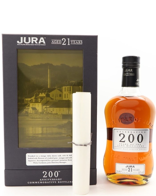 Isle of Jura 21 Year 200th Anniversary Single Jura Malt Scotch Whisky 70 cl 44%
