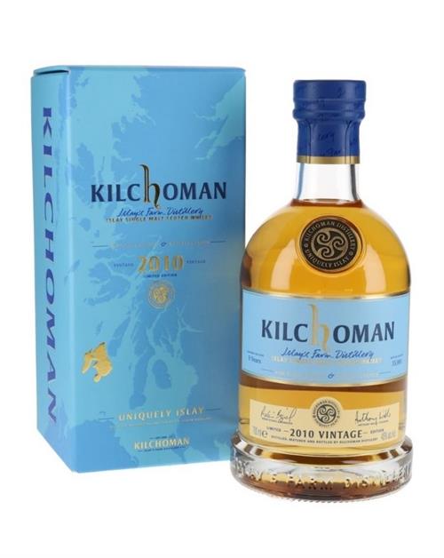 Kilchoman 2010 Vintage Release Single Islay Malt Scotch Whisky 48 percent alcohol and 70 centiliters