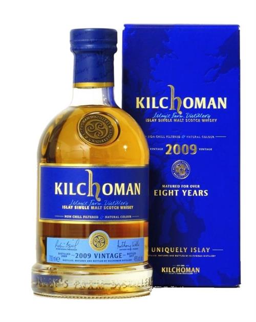 Kilchoman 2009 Vintage Release Single Islay Malt Scotch Whisky 46 percent alcohol and 70 centiliters
