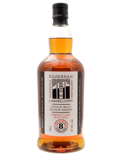 Kilkerran Glengyle 8 years old Sherry Cask Matured Single Campbeltown Malt Scotch Whisky 70 cl 57,4%