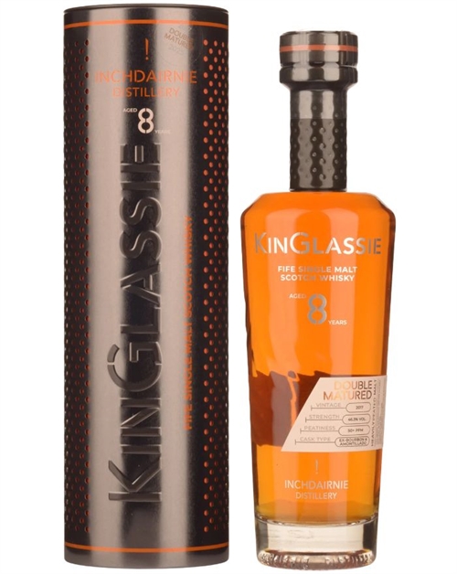 KinGlassie Double Matured 8 year old Vintage 2017 Fife Single Malt Scotch Whisky 70 cl 46,3%