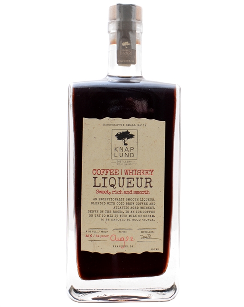 Knaplund Coffee Whiskey Liqueur Handcrafted Small Batch Danish Coffee Liqueur 50 cl 32%