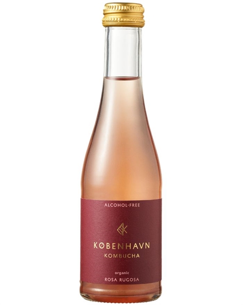København Kombucha Rosa Rugosa alcohol‑free sparkling tea with screw cap 20 cl