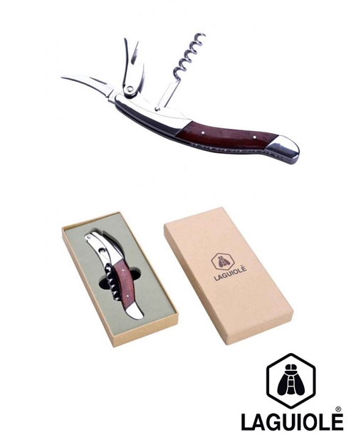 Laguiole Corkscrew Red Pear Wood 14 cm