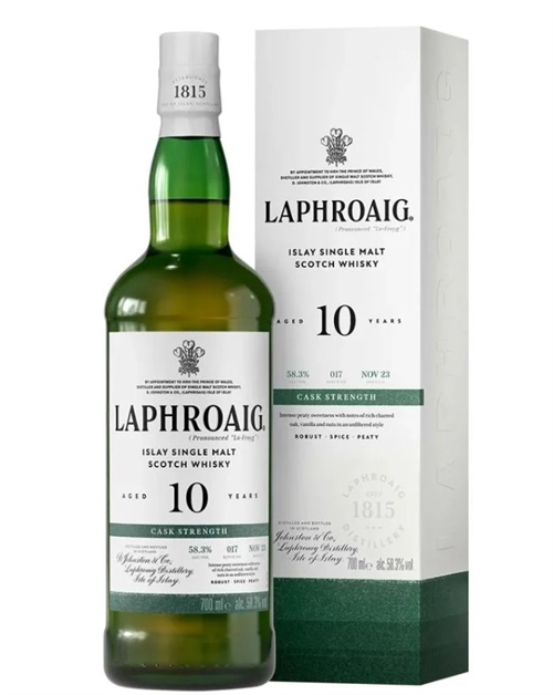 Laphroaig 10 Year Old Cask Strength Edition 2023 Single Islay Malt Whisky 70 cl 58.3%