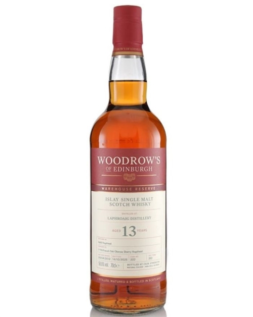 Laphroaig 13 years old Woodrows of Edinburgh Islay Single Malt Scotch Whisky 70 cl 58.6%
