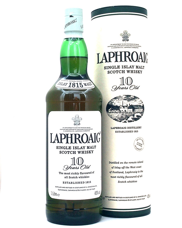 Laphroaig 10 Year Old Old Version 1 Liters Single Islay Malt Whisky 43