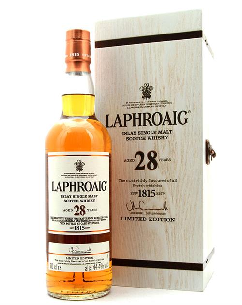 Laphroaig 28 years Limited Edition Single Islay Malt Whisky 44.4%.