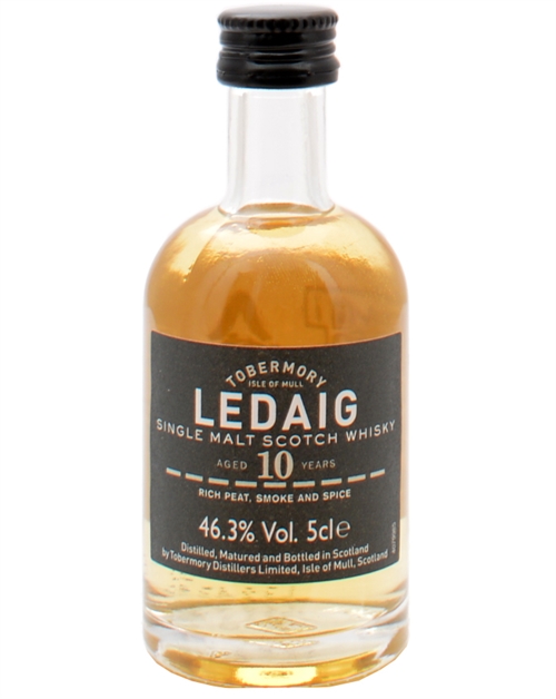 Ledaig Miniature 10 Year Old Tobermory Single Isle of Mull Malt Scotch Whisky 5 cl 46,3%