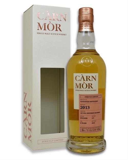 Linkwood 2013/2022 Càrn Mòr 8 years Single Speyside Malt Whisky 47,5%.
