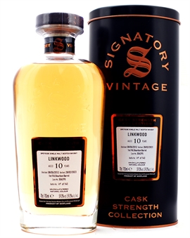Linkwood 2012/2023 Signatory Vintage 10 year Bourbon Barrel Speyside Single Malt Scotch Whisky 70 cl 59%