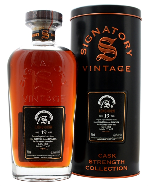 Longmorn 2005/2024 Symingtons Choice 19 Years Signatory Single Highland Malt Whisky 62.6%