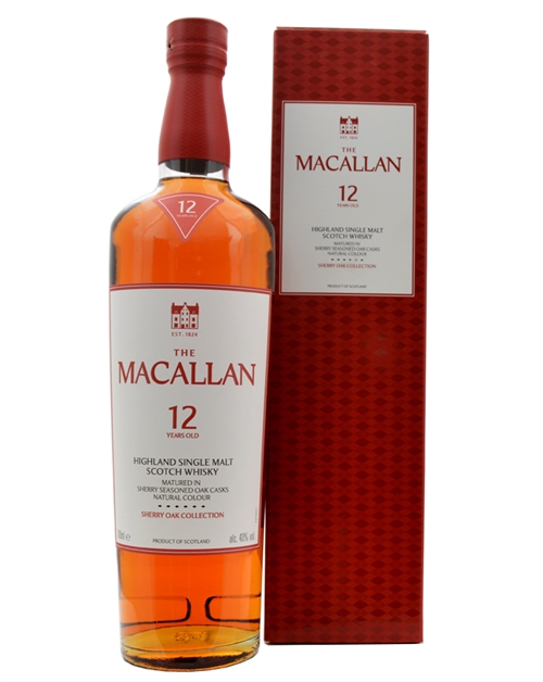Macallan 12 Year Old Sherry Oak Collection Highland Single Malt Scotch Whisky 70 cl 40%