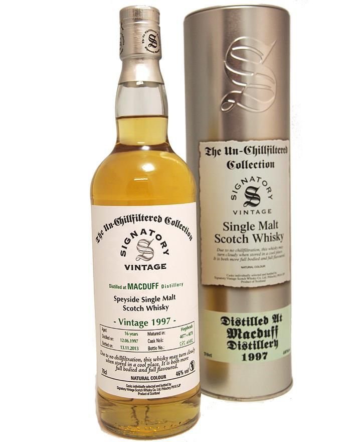 Macduff 1997/2003 Signatory Vintage 16 år Single Speyside Malt Whisky 46