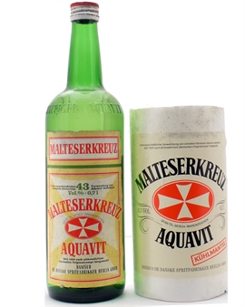 Malteserkreuz Aquavit Vintage Bottle 1 Danisco Danish Akvavit 70 cl 43%