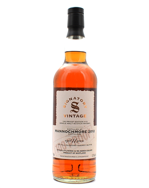 Mannochmore 2012/2024 Signatory Vintage 11 years old 100 Proof Single Malt Scotch Whisky 70 cl 57.1%