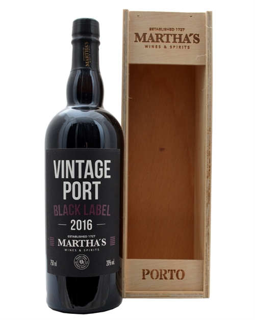 Marthas Black Label Vintage Port 2016 Port Wine 70 cl 20%