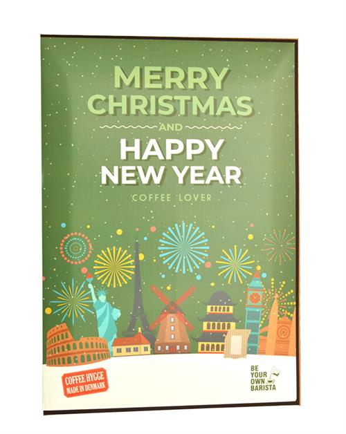 Merry Christmas Coffee Lover Happy New Year Postcard