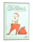 Merry Christmas Coffee Lover Santa with Coffee Postcard