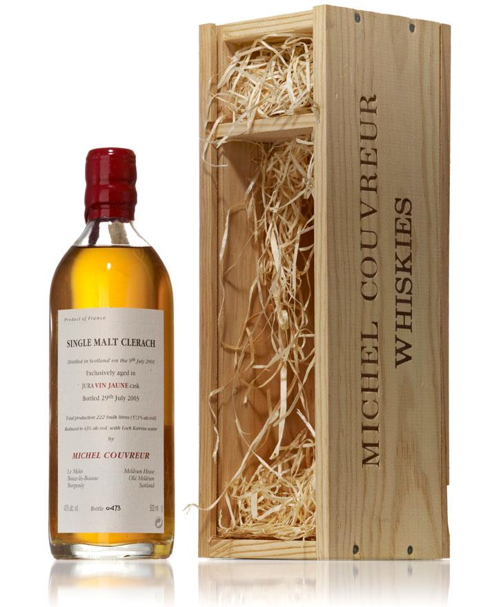 Michel Couvreur 2001/2003 Clearach Single Malt 50 cl. Jura Vin Jaune