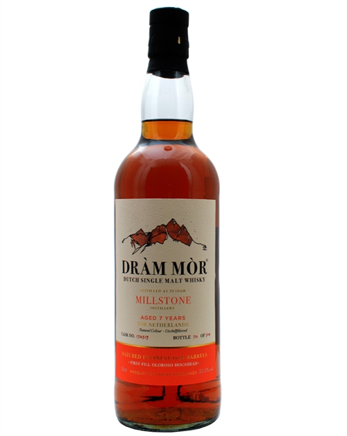 Millstone 7 Years Old Dram Mor Dutch Single Malt Whisky 53,1%