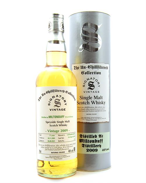 Miltonduff 2009/2021 Signatory Vintage 11 years old Single Speyside Malt Scotch Whisky 46%