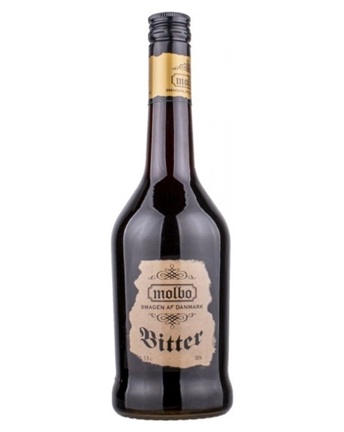 Molbo Bitter from Denmark contains 50 centiliters with 35 percent alcohol