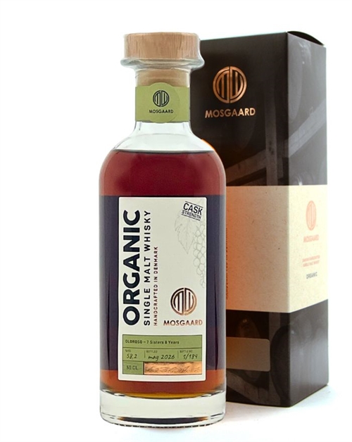 Mosgaard 8 Year Oloroso Cask 7 Sister Casks Organic Single Malt Danish Whisky 50 cl 58.2%