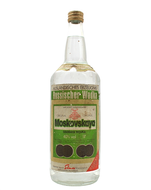 Moskovskaya Original Old Version Russian Osobaya Vodka 100 cl 40%