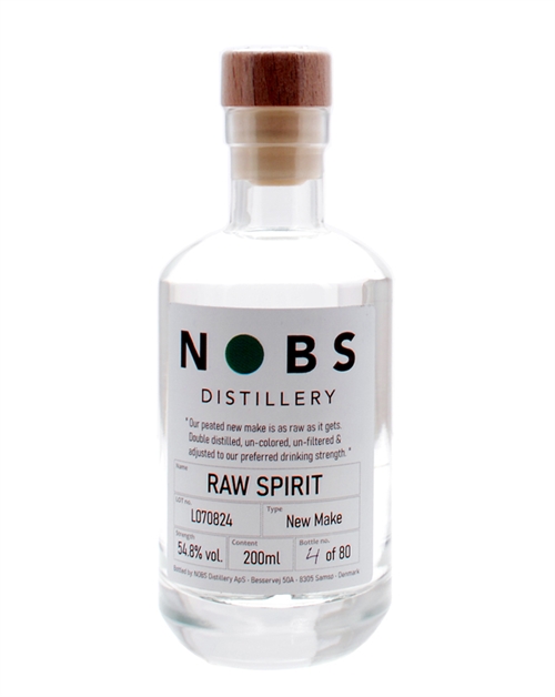 Nobs Distillery Raw Spirit Danish Peated New Make 20 cl 54,8%