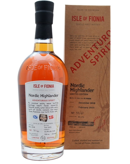 Isle of Fionia Nordic Highlander Nyborg Distillery Adventurous Spirit Single Malt Danish Whisky 51,4%