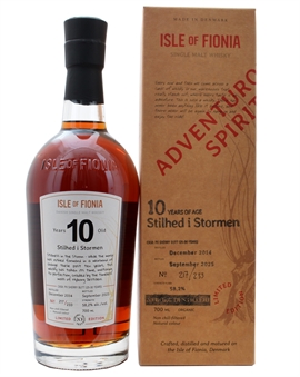 Isle Of Fionia Stilhed i Stormen 10 year old Nyborg Distillery Organic Single Malt Danish Whisky 58,2%