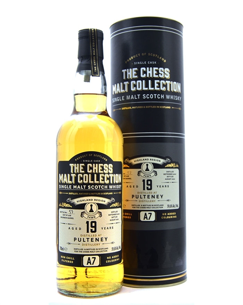 Old Pulteney 19 years The Chess Malt Collection A7 A7 Single Highland Malt Whisky 70 cl 59,6%.