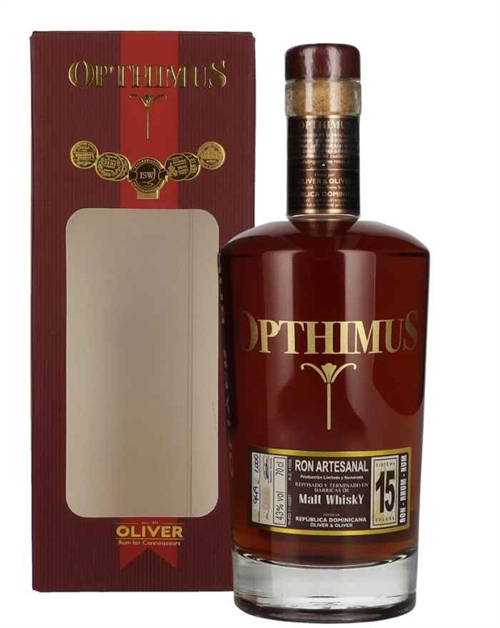 Opthimus 15 years barricas de Malt Whisky Finish Dominican Republic Rum 43%