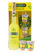 Pallini Limoncello with 2 Ceramic Cups Italy 50 cl 26%