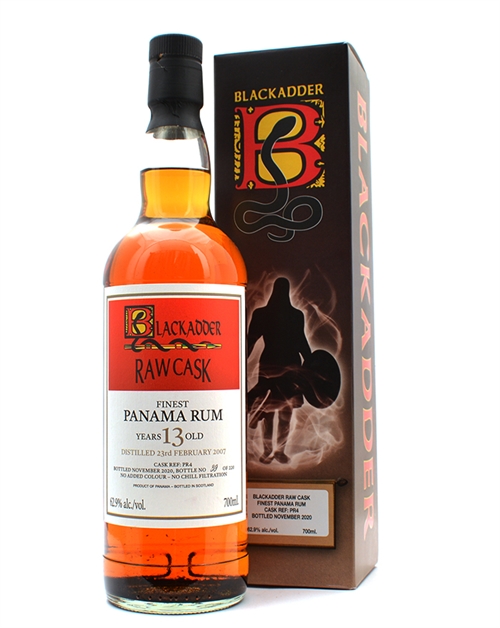 Panama 2007/2020 Blackadder Raw Cask 13 years old Finest Panama Rum 70 cl 62.9%