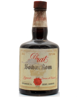 Pirate Blackcurrant Rum Liqueur Vintage Bottle 10 Danish Blackcurrant Liqueur 35 cl 21.8%