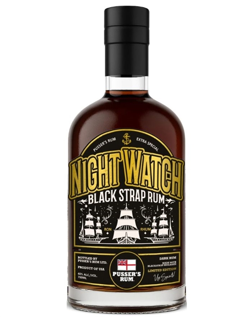 Pussers Rum Night Watch Black Strap 70 cl 40%