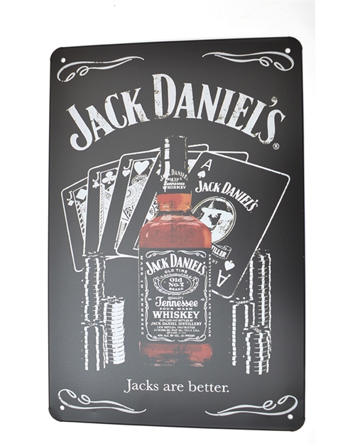 Retro Metal Sign - Jack Daniel\'s Jacks are better