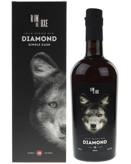 RomDeLuxe Wild Series Rum Diamond 18 year old MDXC Guyana Single Cask Rum 70 cl 54,9%
