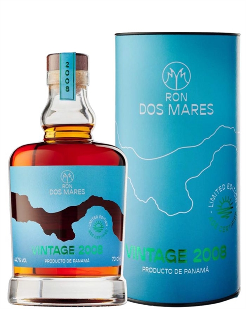 Ron Dos Mares 2008 Vintage Limited Edition 16 year old Panama Rum 70 cl 44,7%