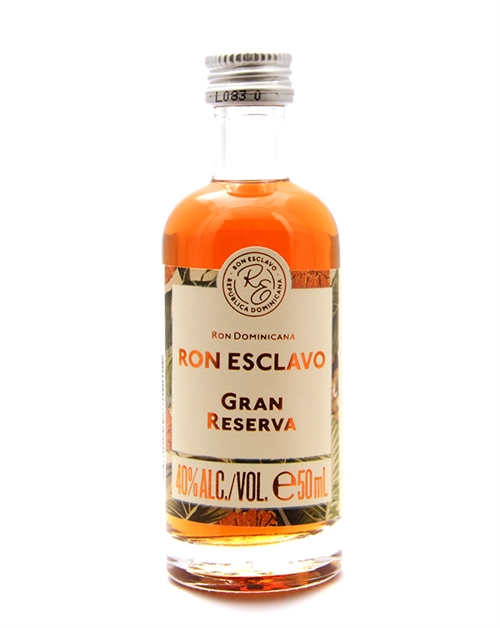 Ron Esclavo Miniature Gran Reserva Dominican Republic Rum 5 cl 40%