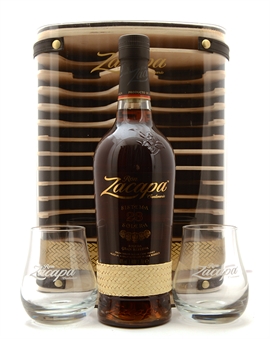 Ron Zacapa 23 years Gift set w. 2 glasses of Sistema Solera Gran Reserva Guatemala Rum 40%