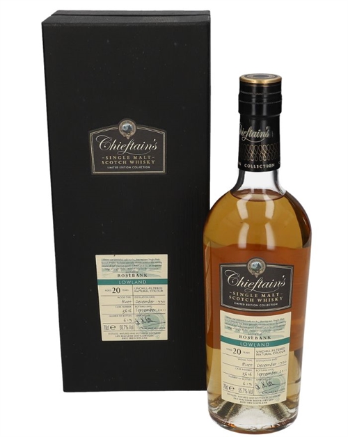 Rosebank 1990/2011 Chieftains 20 Years Single Lowland Malt Whisky 55.7%
