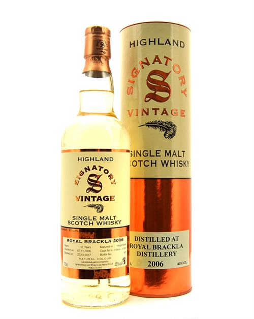 Royal Brackla 2006/2017 Signatory Vintage 11 years Highland Single Malt Scotch Whisky 70 cl 43%