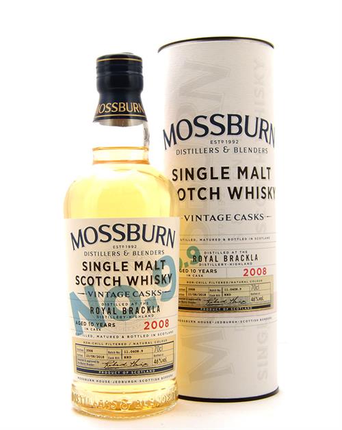 Royal Brackla 2008/2018 10 years Mossburn Single Highland Malt Whisky 46% Mossburn Single Highland Malt Whisky
