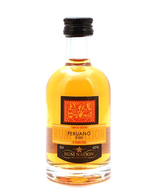 Rum Nation Miniature Peruano 8 years Limited Edition Peru Rum 5 cl 42