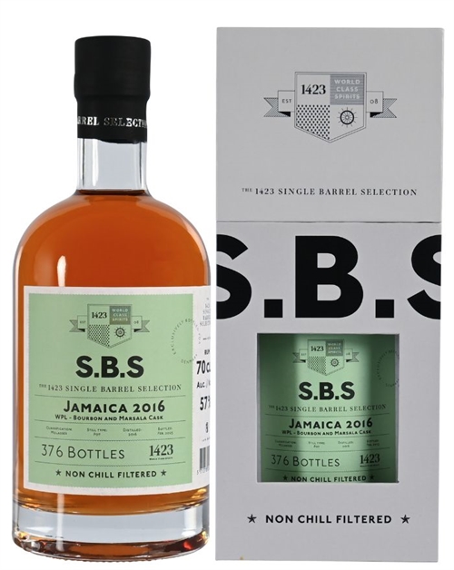 SBS Jamaica 2016/2025 Single Barrel Selection 9 year old 1423.dk Rum 70 cl 57%