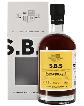 SBS Ecuador 2016/2024 Single Barrel Selection 8 year old Rum Bourbon and Virgin Oak Cask 57%